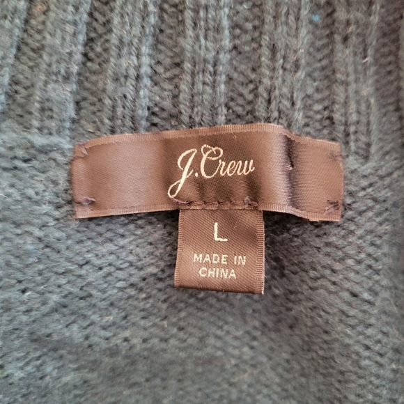 J. Crew Green Jeweled Sweater Dress Size Large - Picture 6 of 6